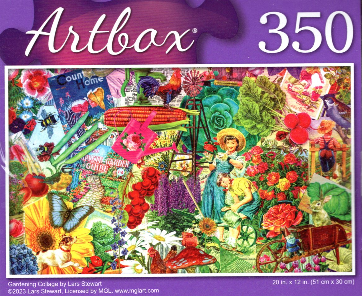 Gardening Collage by Lars Stewart - 350 Pieces Jigsaw Puzzle