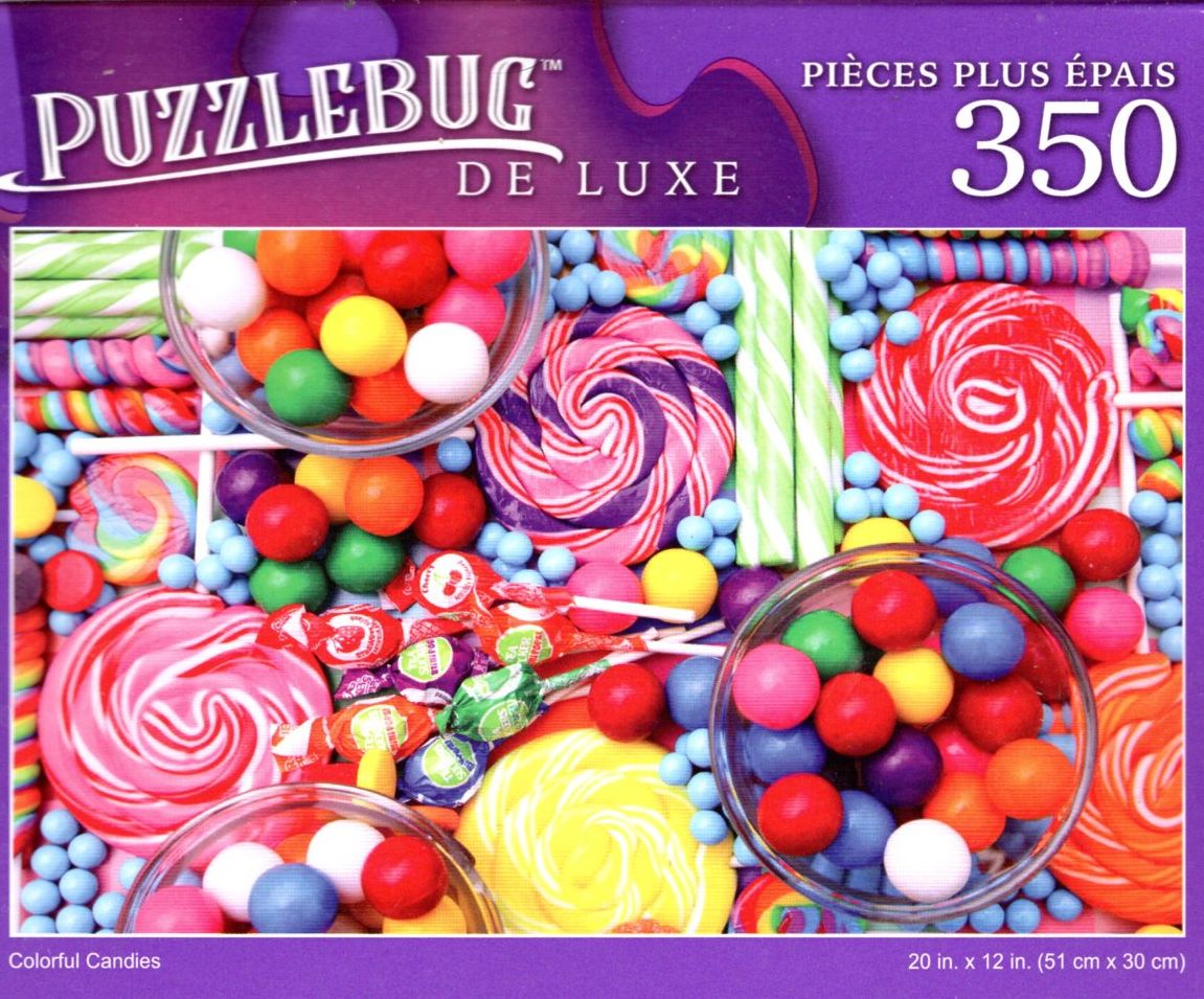 Colorful Candies - 350 Pieces Deluxe Jigsaw Puzzle