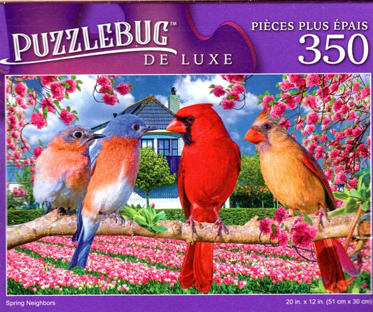 Spring Neighbors - 350 Pieces Deluxe Jigsaw Puzzle