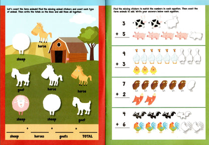 Stick-to Learning A Sing-A Long - Subtraction, Addition - Sticker Book (Set of 2 Books)