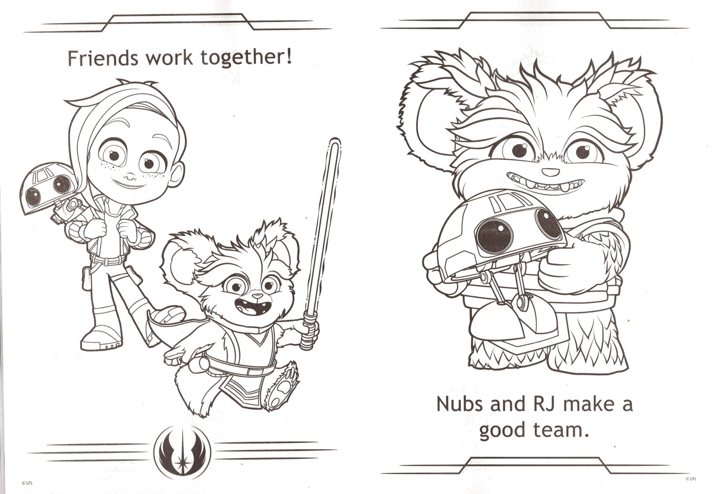 Star Wars - The Forse will Guide you! & My Friends are Jedi - Coloring Book Set