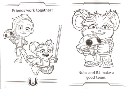 Star Wars - The Forse will Guide you! & My Friends are Jedi - Coloring Book Set