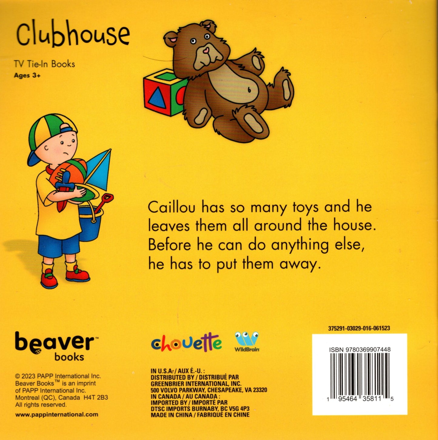 Caillou: - Children Books (Set of 3 Books)