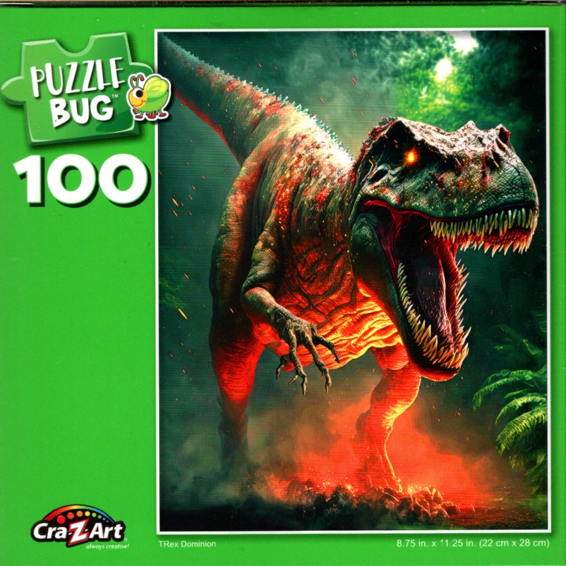 T-Rex Dominion - Puzzlebug - 100 Piece Jigsaw Puzzle