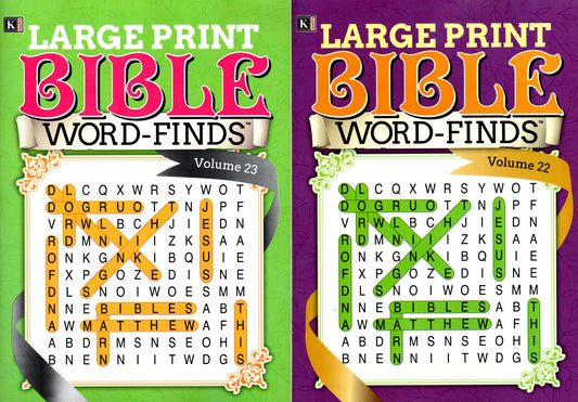 Large Print - Bible Word Finds - Vol.22 - Vol.23 (Set of 2 Books)