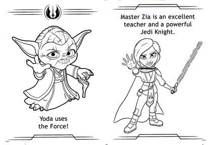 Star Wars Young Jedi & The Fore will Guide You - Coloring & Activity Book (Set of 2 Books)