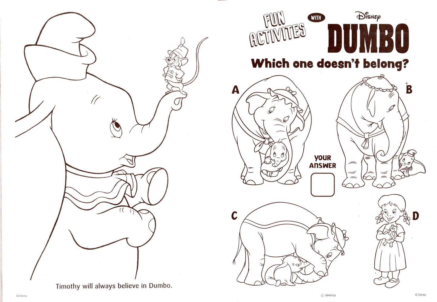 Dumbo - Little Sidekick - Coloring & Activity Book