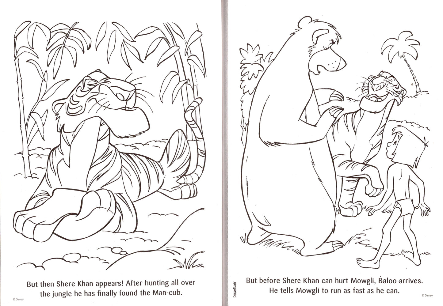 The Jungle Book - Baer Hugs & Jungle Friends - Coloring & Activity Book v.1,2