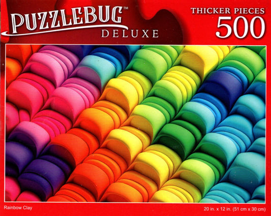 Rainbow Clay - 500 Pieces Deluxe Jigsaw Puzzle