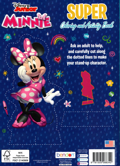 Minnie - Supper Coloring & Activity Book over 30 Stickers, 200 pg