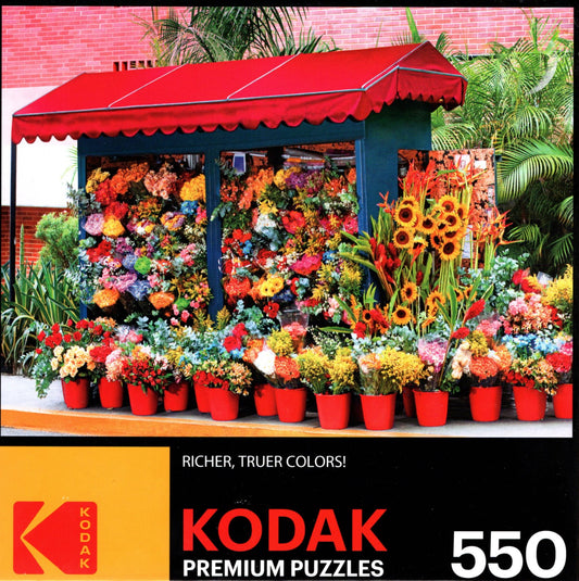 Side Street Colorful Flower Market ~ 550 Kodak Premium Puzzles