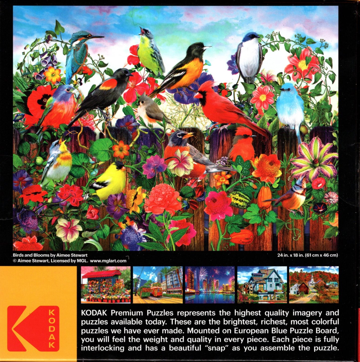 Birds and Blooms by Aimee Stewart ~ 550 Kodak Premium Puzzles