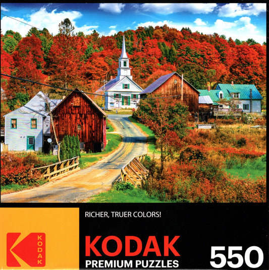 Autumn Rural Countryside, Vermont ~ 550 Kodak Premium Puzzles