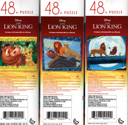 The Lion King - 48 Pieces Jigsaw Puzzle (Set of 3)