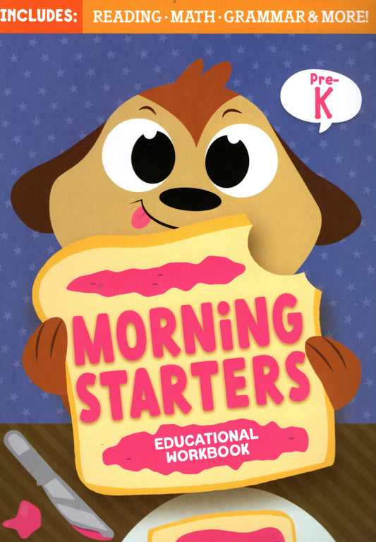 PRE-K - Includes: Reading - Math - Grammars & More - Morning Starters Educational Workbooks - v14