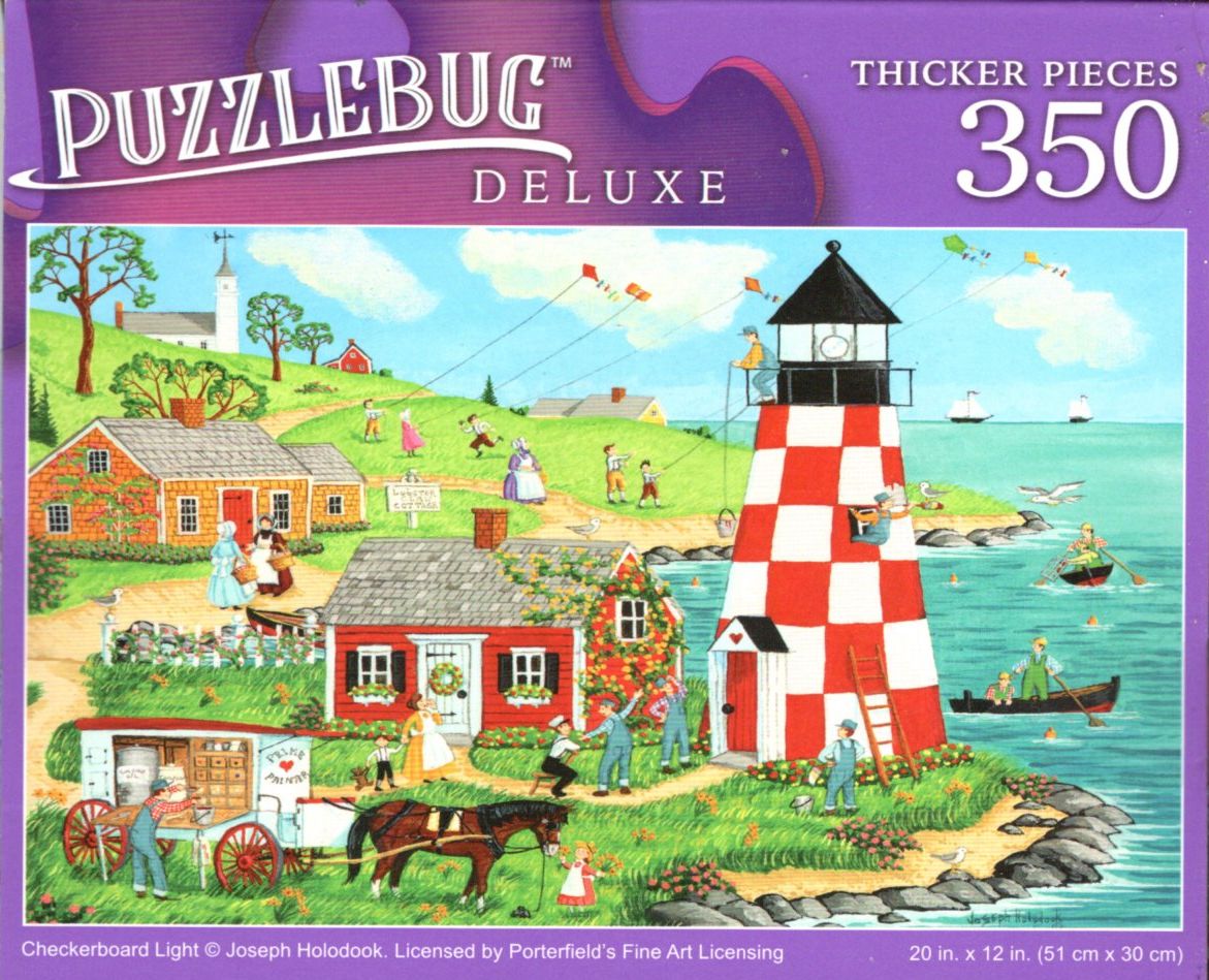 Checkerboard Light - 350 Pieces Deluxe Jigsaw Puzzle