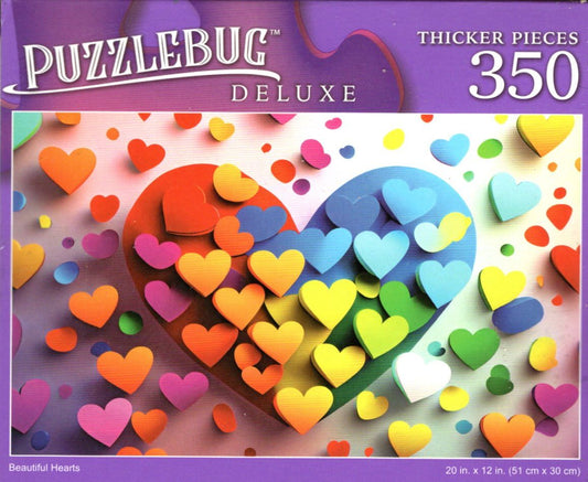 Beautiful Hearts - 350 Pieces Deluxe Jigsaw Puzzle