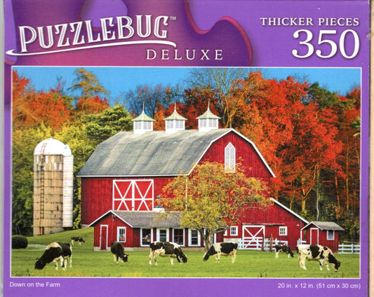 Down on The Farm - 350 Pieces Deluxe Jigsaw Puzzle