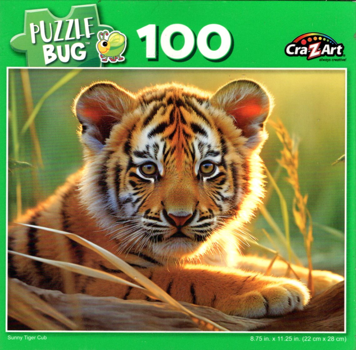 Sunny Tiger Cub - 100 Piece Jigsaw Puzzle