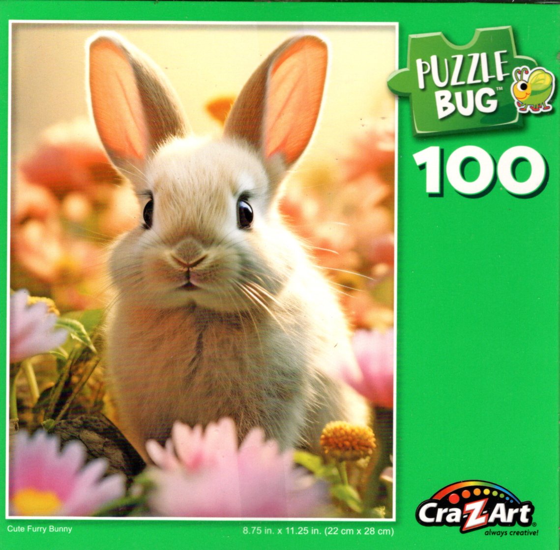 Cute Furry Bunny - 100 Piece Jigsaw Puzzle