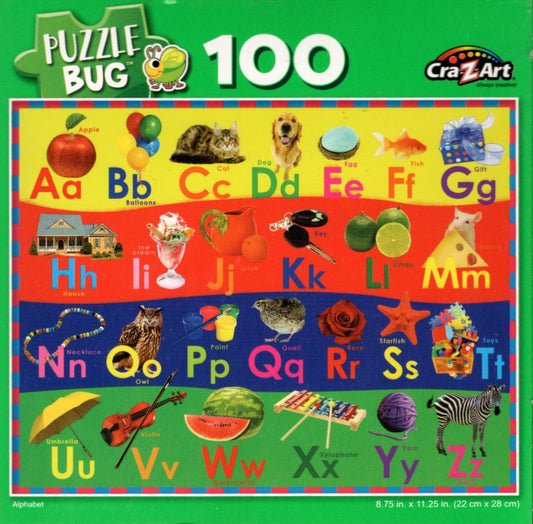 Alphabet - 100 Piece Jigsaw Puzzle