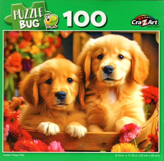 Golden Puppy Pals - 100 Piece Jigsaw Puzzle