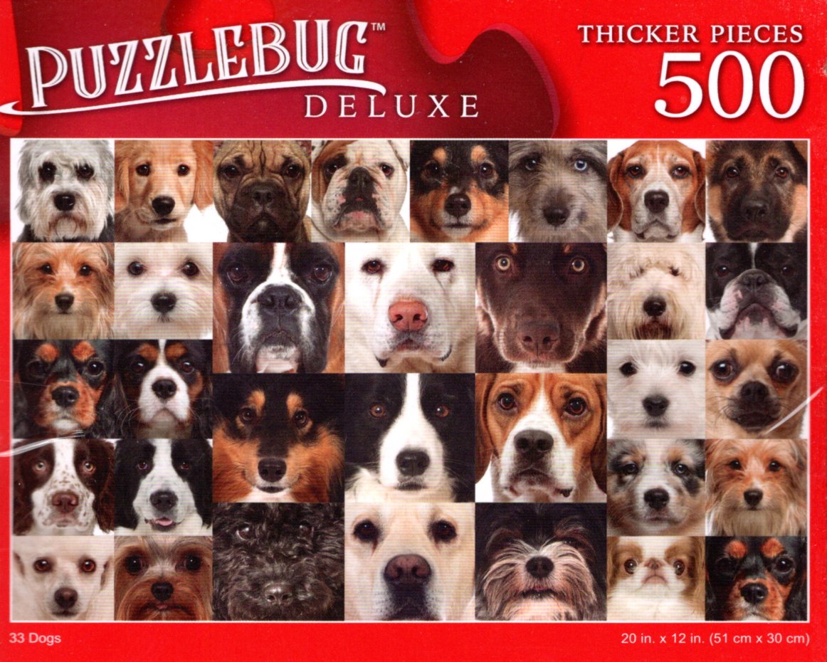 33 Dogs - 500 Pieces Deluxe Jigsaw Puzzle