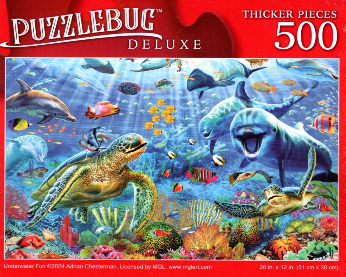 Underwater Fun - 500 Pieces Deluxe Jigsaw Puzzle