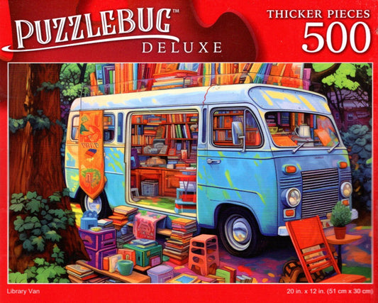 Library Van - 500 Pieces Deluxe Jigsaw Puzzle