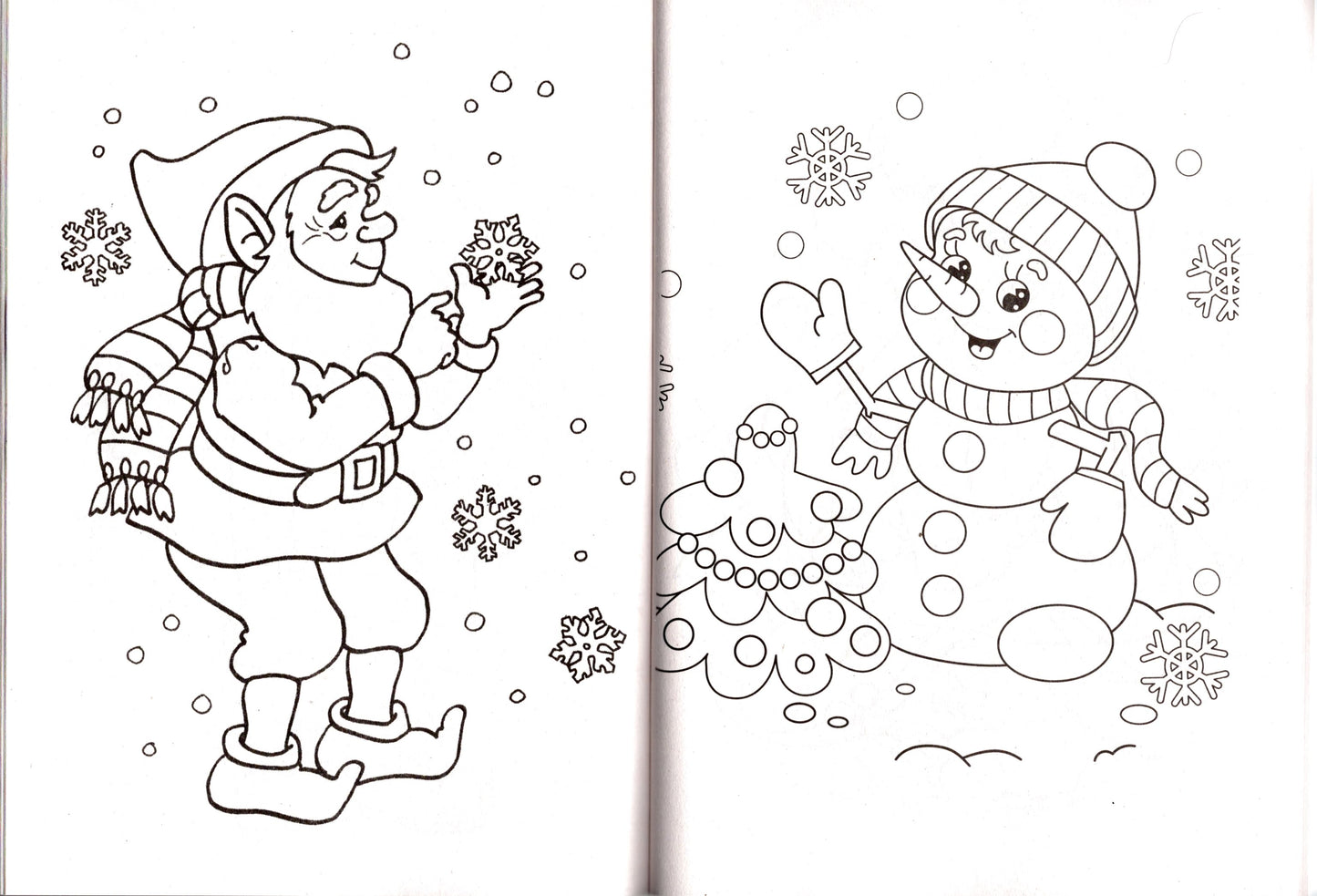 Christmas Holiday - Jumbo Coloring & Activity Book (Set of 2 Books) v2