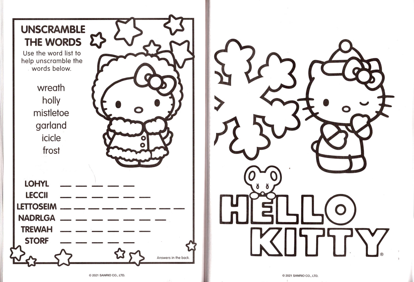 Hello Kitty - Holiday and Christmas - Jumbo Coloring & Activity Book