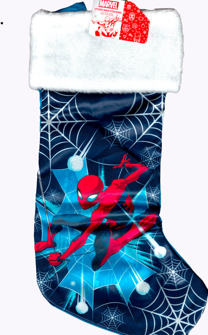 Spider-Man Christmas Stocking 18" Full Printed Satin with Plush Cuff - v2