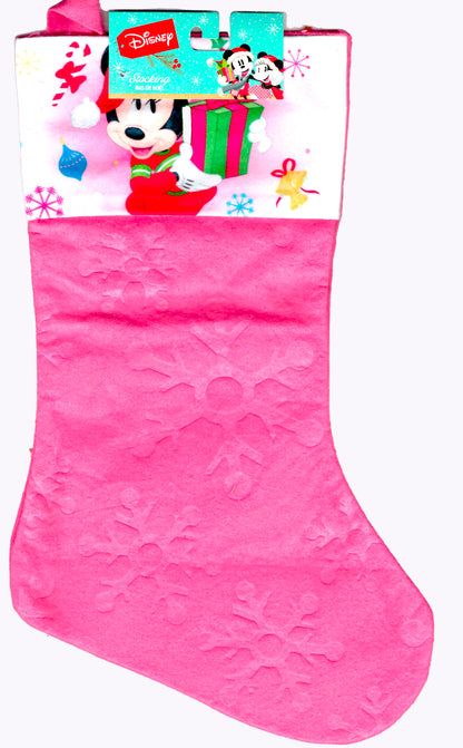 Minnie and Mickey Mouse Kids Felt Holiday Stocking Home Decor (Set of 2)