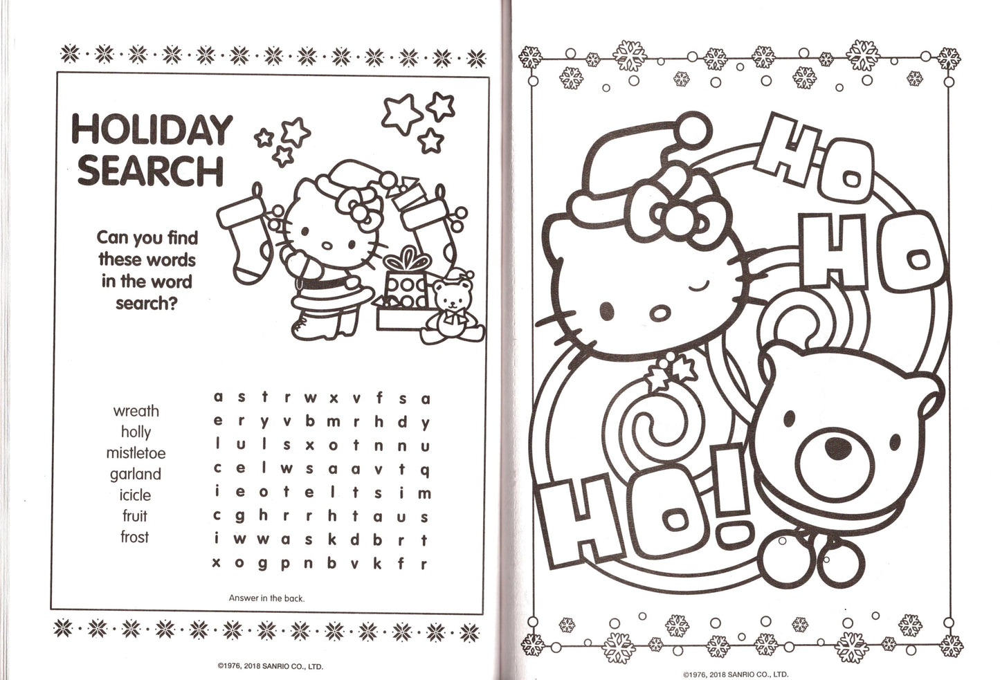 Hello Kitty - Holiday and Christmas - Jumbo Coloring & Activity Book v4