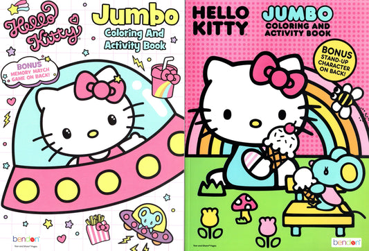 Hello Kitty - Jumbo Coloring & Activity Book (Set of 2 Books) v3