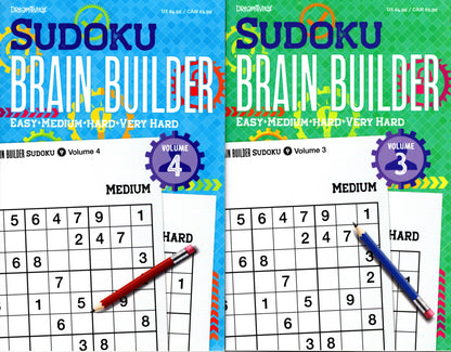 Pocket Size Sudoku Puzzles - Brain Builder - Over 80 Challenging Puzzles V3 -4