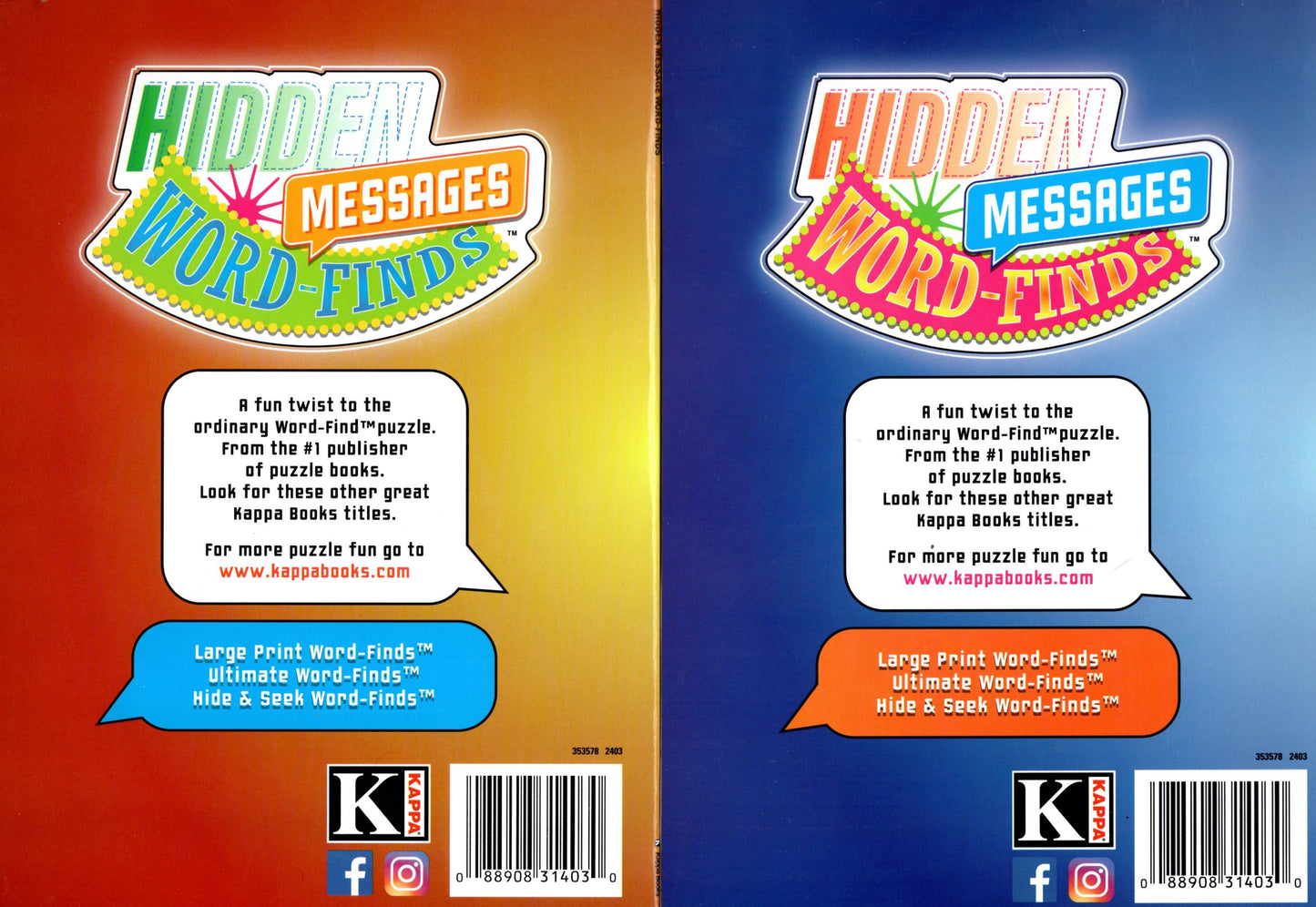 Large Print Hidden Message Word - Finds (All New Puzzles) - Vol.167,168