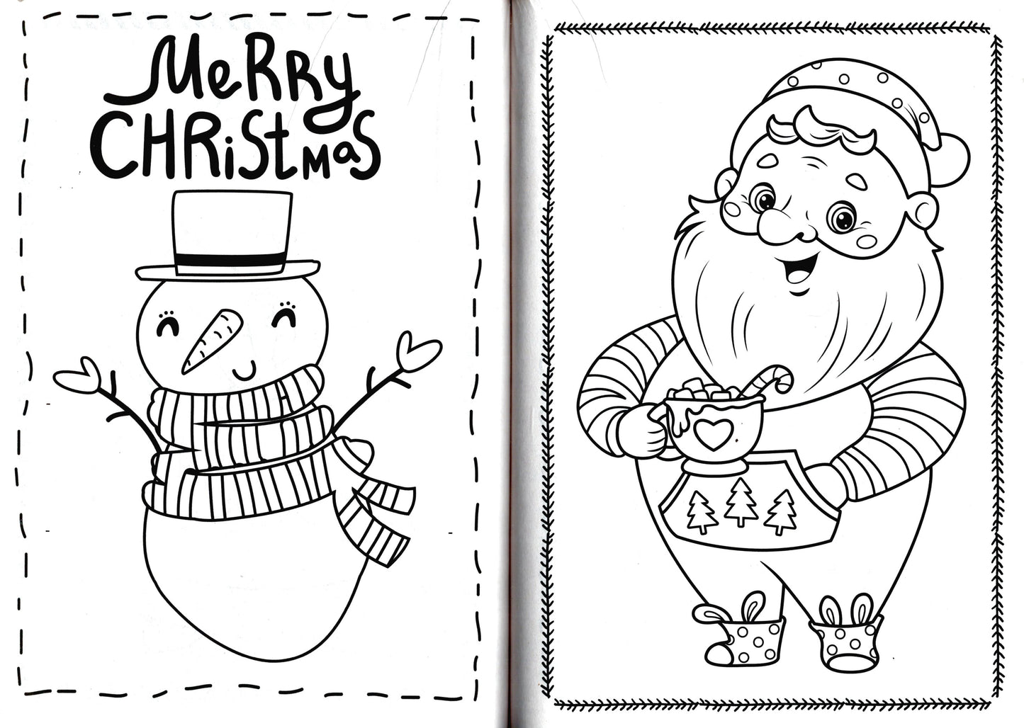 Christmas Holiday - Ginger Bread & Holiday Pals - Coloring & Activity Book (Set of 2 Books)