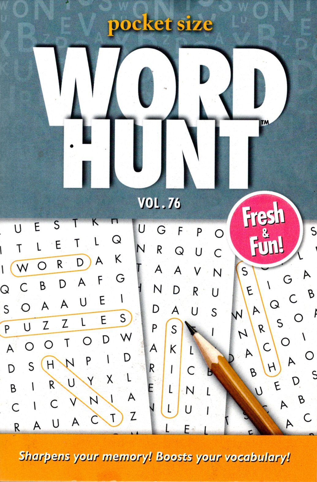 Large Print Word Hunt - All New Puzzles - (Pocket Size) - Vol.76