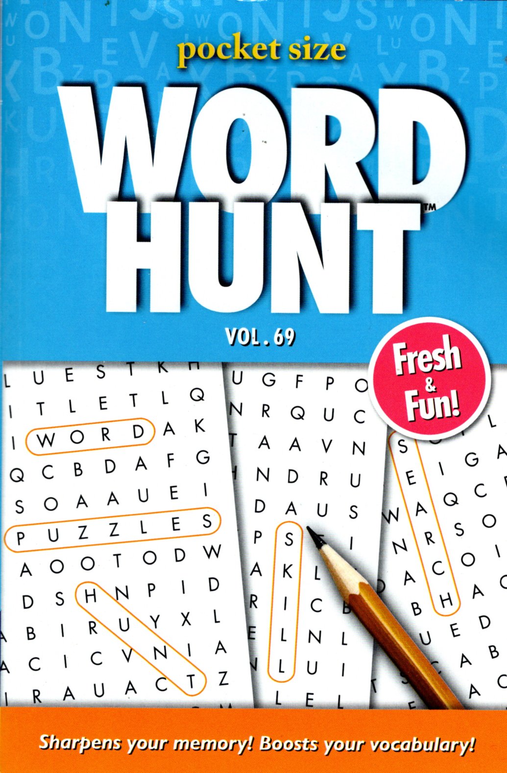 Large Print Word Hunt - All New Puzzles - (Pocket Size) - Vol.69