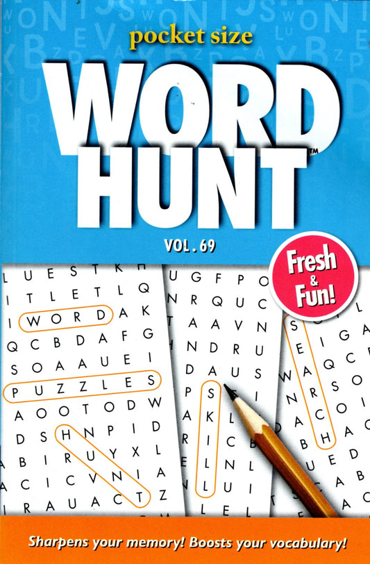 Large Print Word Hunt - All New Puzzles - (Pocket Size) - Vol.69