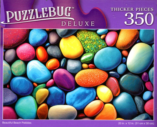 Beautiful Beach Pebbles - 350 Pieces Deluxe Jigsaw Puzzle