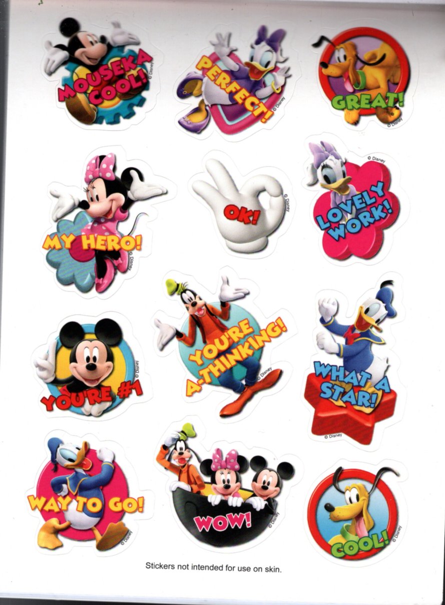 MICKEY MOUSE CLUBHOUSE & MICKY - Reward Sticker Activity Coloring Book Set