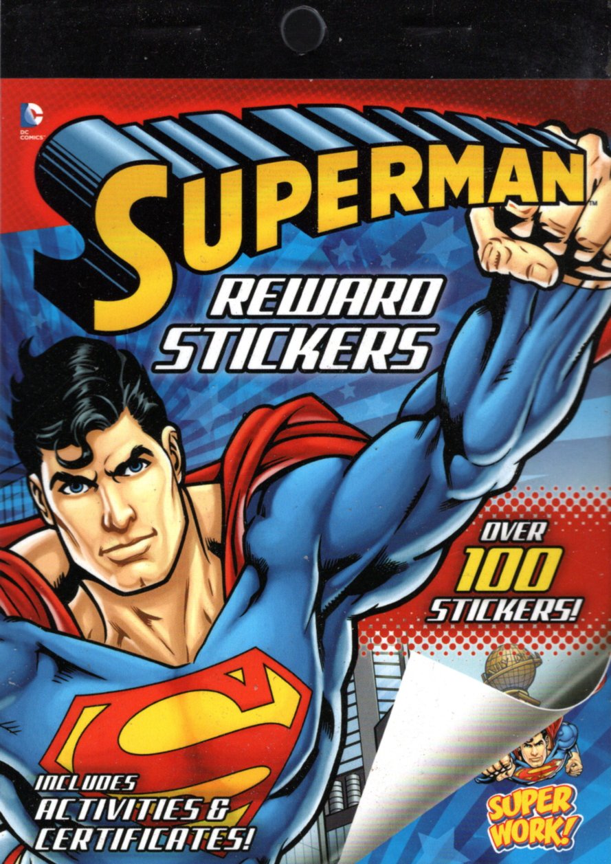 Marvel AVENGERS & SUPERMAN - Reward Sticker Activity Coloring Booklet (Set of 2)