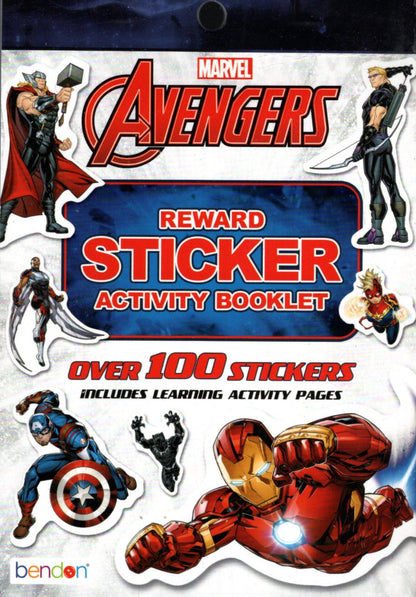 Marvel AVENGERS & SUPERMAN - Reward Sticker Activity Coloring Booklet (Set of 2)