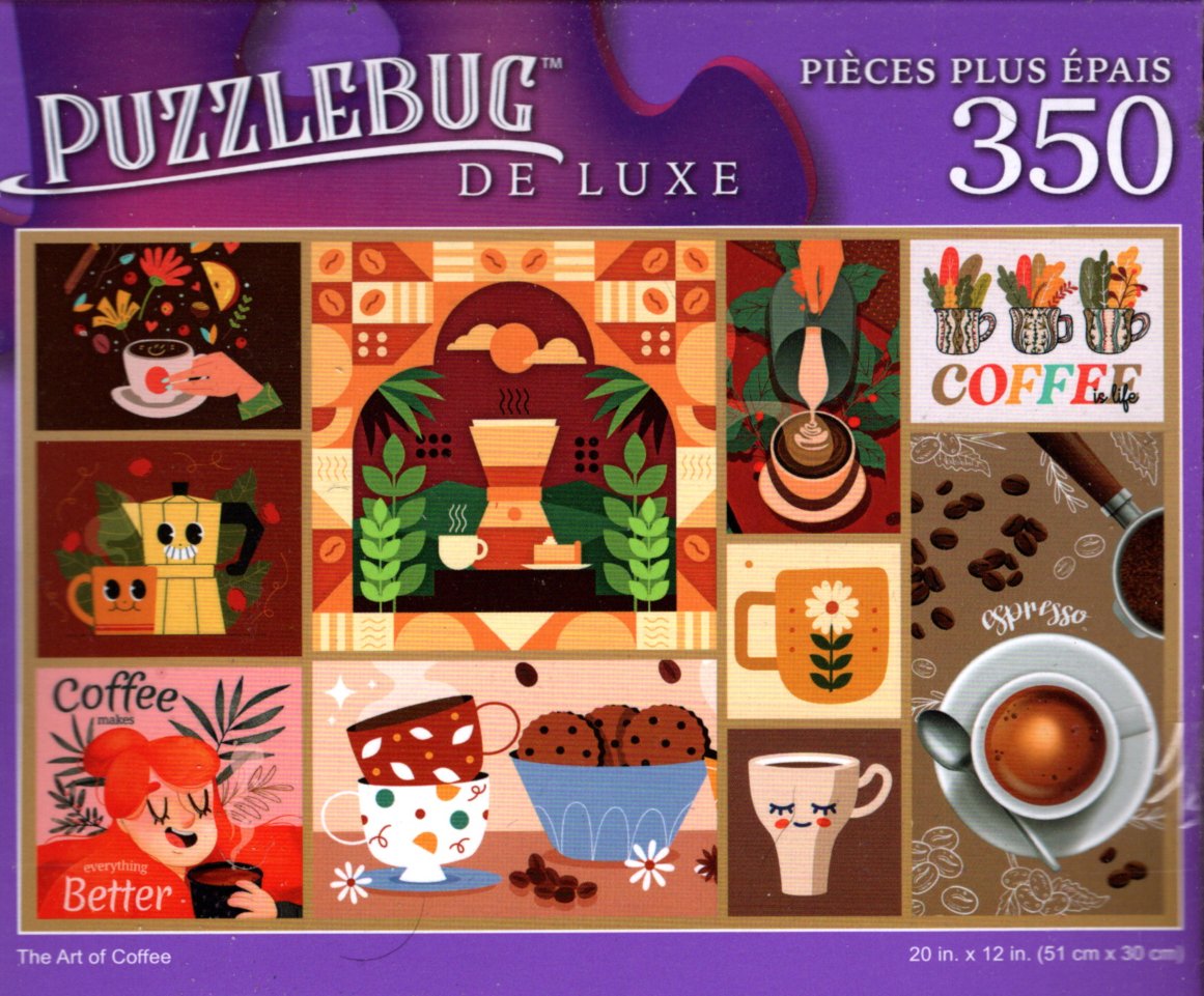 The Art of Coffee - 350 Pieces Deluxe Jigsaw Puzzle