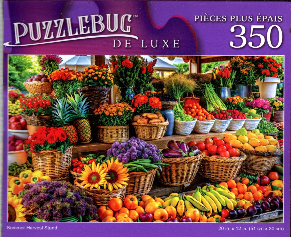 Summer Harvest Stand - 350 Pieces Deluxe Jigsaw Puzzle