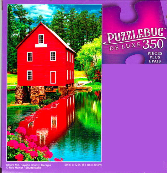 Starr's Mill, Fayette County, Georgia - 350 Pieces Deluxe Jigsaw Puzzle