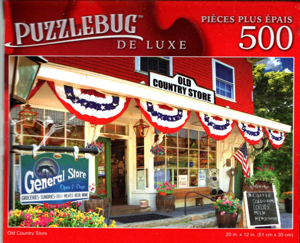 Old Country Store - 500 Pieces Deluxe Jigsaw Puzzle