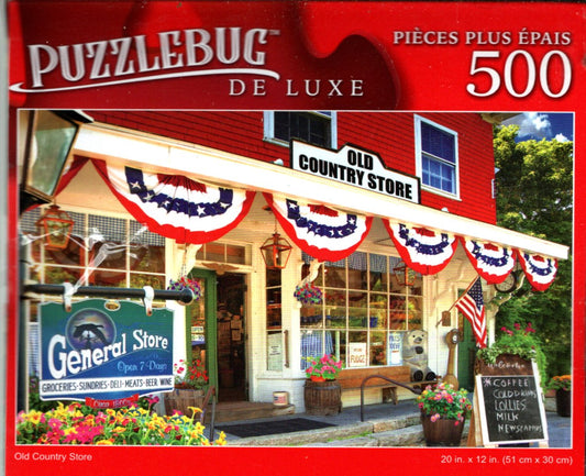 Old Country Store - 500 Pieces Deluxe Jigsaw Puzzle